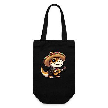 Cinco de Mayo T-Rex Mariachi Party - Gift Bag for Bottles - black - Front