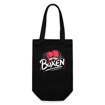 Boxsport-Fan Must-Have Training Deko Wandkunst - Geschenkbeutel für Flaschen - Schwarz - Vorne