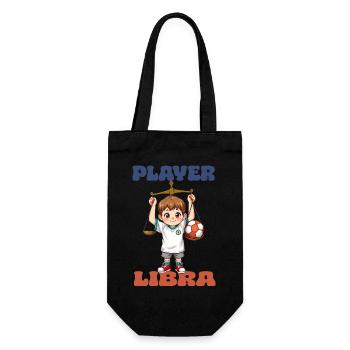 Soccer Player Zodiac Libra - Player Libra - Gift Bag for Bottles - black - Front