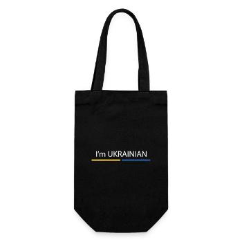 Je suis Ukrainien - Sac à bouteille - noir - Devant