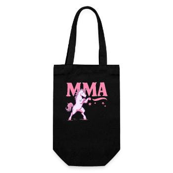 MMA-Einhorn Kampfsport Kunst Geschenkidee Fans - Geschenkbeutel für Flaschen - Schwarz - Vorne