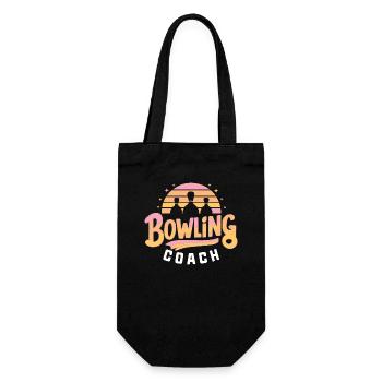 Bowling Coach - Geschenkbeutel für Flaschen - Schwarz - Vorne