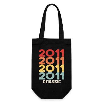 2011 Anniversaire dans le style vintage classique 2011 - Sac à bouteille - noir - Devant