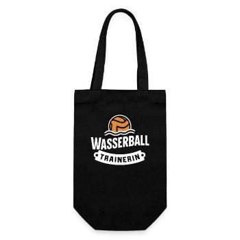 Wasserballtrainerin Coach Geschenk Team Spiel - Geschenkbeutel für Flaschen - Schwarz - Vorne