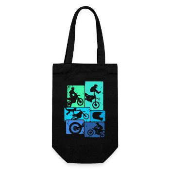 Dirt Bike Motocross Retro Enduro Supermoto - Sac à bouteille - noir - Devant