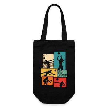 Joueur de volley-ball Vintage Volley-ball Volley - Sac à bouteille - noir - Devant
