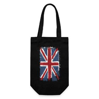 Britishe Flagge Vintage usedlook - Sac à bouteille - noir - Devant