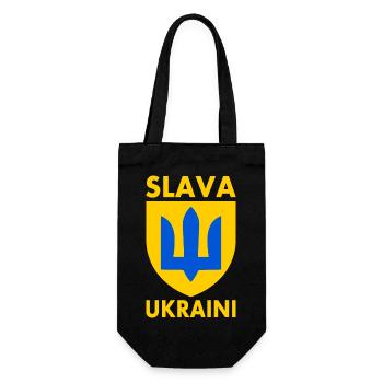 Slava ukraini - Sac à bouteille - noir - Devant