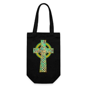 kreuz 2 e 269 - Geschenkbeutel für Flaschen - Schwarz - Vorne