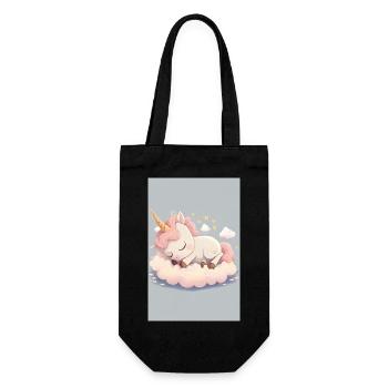 Bébé Licorne - Sac à bouteille - noir - Devant