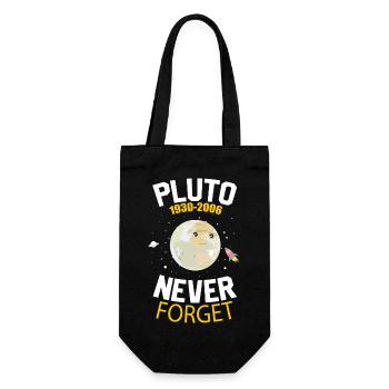 Never Forget Pluto Retro Style Funny Space Science - Sac à bouteille - noir - Devant