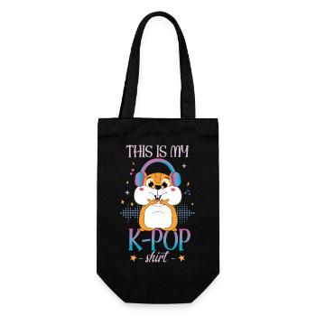 K-Pop Zitat koreanische Popmusik | Südkorea - Geschenkbeutel für Flaschen - Schwarz - Vorne