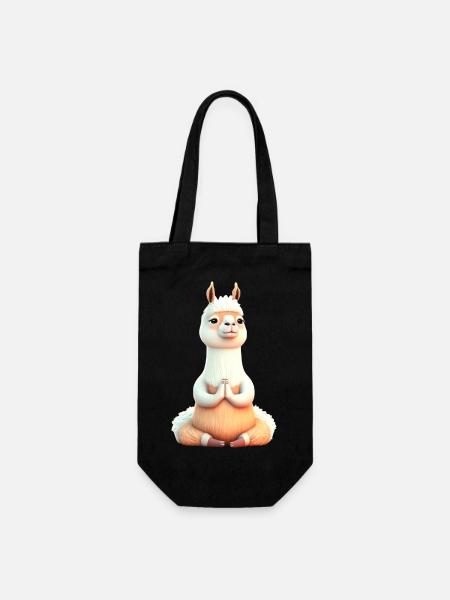 llamaste - Geschenkbeutel für Flaschen - Schwarz