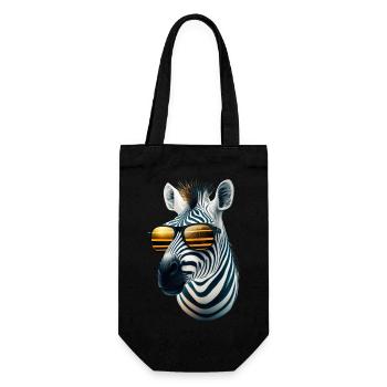 Zèbre - Sac à bouteille - noir - Devant