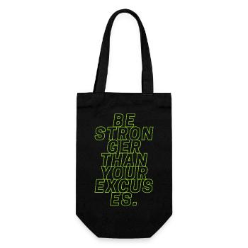 Be Stronger - Gift Bag for Bottles - black - Front