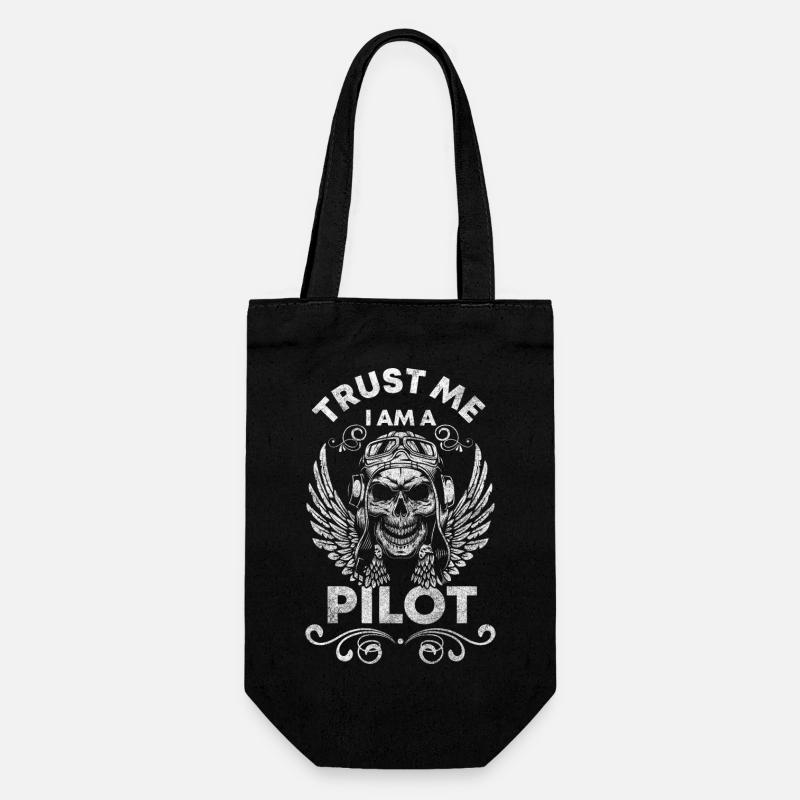 Pilote Planeur Pilote de voltige - Sac à bouteille - noir