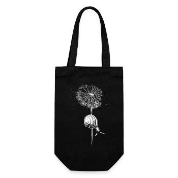 Dandelion Dandelion Snail - Gift Bag for Bottles - black - Front