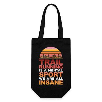 Trail Runner Running Jogging Jogger I Gift - Gift Bag for Bottles - black - Front