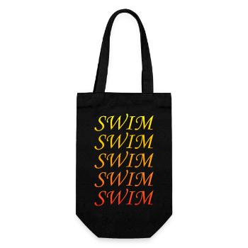 Triathlon Swim Bike Run Marathon - Geschenkbeutel für Flaschen - Schwarz - Vorne