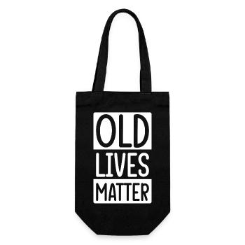 Pension de grand-mère Retraite - Sac à bouteille - noir - Devant