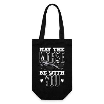 Radio Technician Radio Morse Mortar Hobby Ham - Gift Bag for Bottles - black - Front