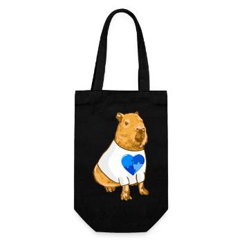 Signes d’autisme Capybara - Sac à bouteille - noir - Devant