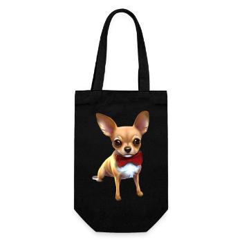 Chihuahua Dog Propriétaire Chihuahua Puppy Dogs - Sac à bouteille - noir - Devant