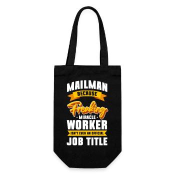 Postman Package Work - Gift Bag for Bottles - black - Front