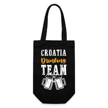 Croatia Drinking Team - Gift Bag for Bottles - black - Front