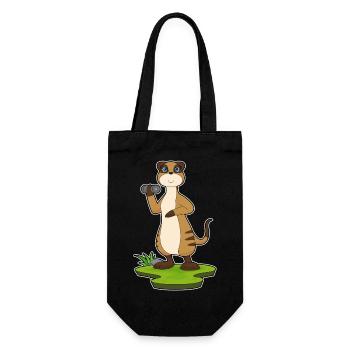 Culturiste avec haltères Suricate - Sac à bouteille - noir - Devant