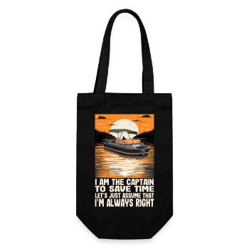 Je suis le capitaine pour gagner du temps, supposons simplement - Sac à bouteille - noir - Devant