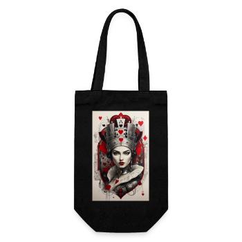 Fantasy-Cyberpunk der Königin der Herzen - Geschenkbeutel für Flaschen - Schwarz - Vorne