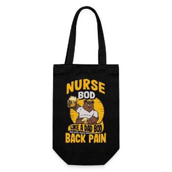 Infirmière Bod comme un papa Bod RN ER Infirmière autorisée - Sac à bouteille - noir - Devant