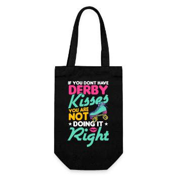 design de patins à roulettes - Sac à bouteille - noir - Devant