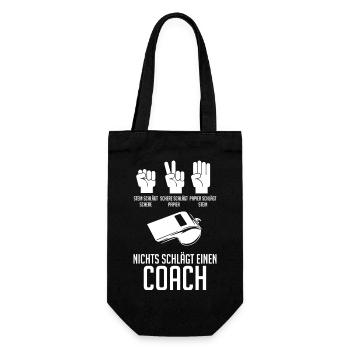 Mannschaft Trainer Und Coach - Geschenkbeutel für Flaschen - Schwarz - Vorne