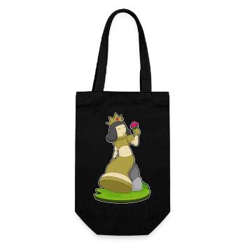 Chess Piece Queen Chess - Gift Bag for Bottles - black - Front