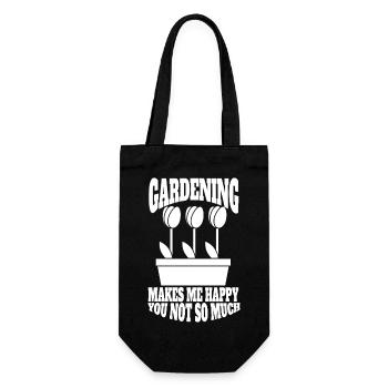 verger de jardin cadeau jardinier amateur jardinier - Sac à bouteille - noir - Devant