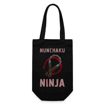 Japan Martial Arts Nunchaku Ninjutsu Weapons Ninja - Gift Bag for Bottles - black - Front