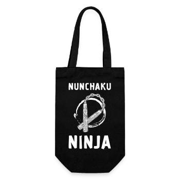 Japan Martial Arts Nunchaku Ninjutsu Weapons Ninja - Gift Bag for Bottles - black - Front