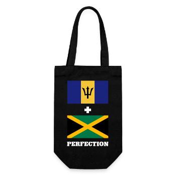 Barbados flag Barbadian bayan - Gift Bag for Bottles - black - Front