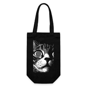 Drôle d’animaux Chat Esthétique Graphique - Sac à bouteille - noir - Devant