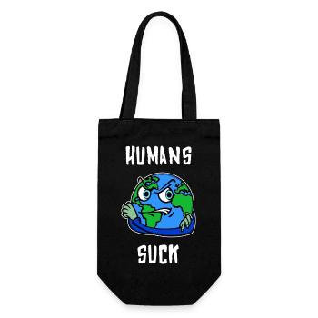 Umweltschäden Umweltschutz Mutter Erde Umwelt - Geschenkbeutel für Flaschen - Schwarz - Vorne