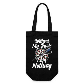 Dart Dartboard Bullseye Spiel - Geschenkbeutel für Flaschen - Schwarz - Vorne