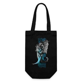 Elephant Majesty: Exploring the World of Majestic - Gift Bag for Bottles - black - Front
