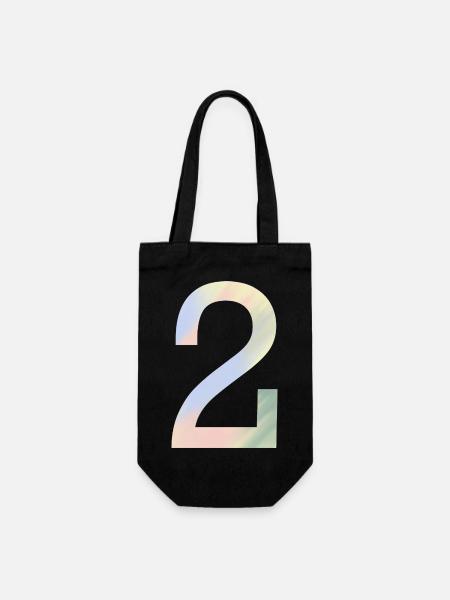 2 dans des couleurs pastel - Sac à bouteille - noir