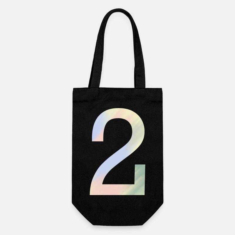 2 dans des couleurs pastel - Sac à bouteille - noir