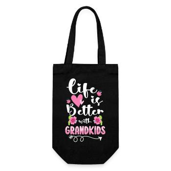 Grandpa Fun Love - Gift Bag for Bottles - black - Front