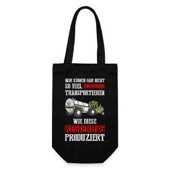 We can't transport so much shit - Gift Bag for Bottles - black - Front