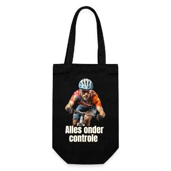 Everything under control. Fan of cycling! - Gift Bag for Bottles - black - Front