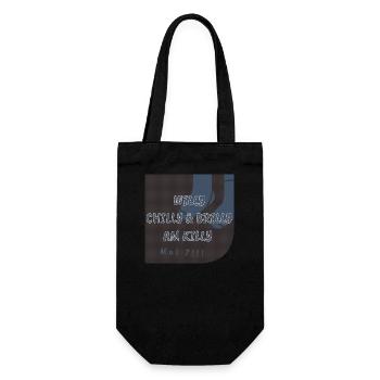 Willy Chilly & Brilly am Killy | Mal 7!!! - Geschenkbeutel für Flaschen - Schwarz - Vorne